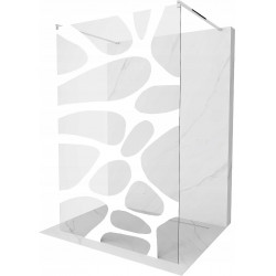 Mexen Kioto Walk In  montaj individual 140 x 200 cm, transparent/alb  modelata 8 mm, chrom - 800-140-002-01-97 Walk-In 467680 Mexen