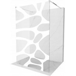 Mexen Kioto Walk In  montaj individual 140 x 200 cm, transparent/alb  modelata 8 mm, chrom - 800-140-002-01-97 Walk-In 467680 Mexen