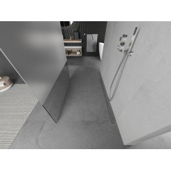 Mexen Kioto Walk In  montaj individual 140 x 200 cm, transparent/satin 8 mm, chrom - 800-140-002-01-35