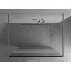 Mexen Kioto Walk In  montaj individual 140 x 200 cm, transparent/satin 8 mm, chrom - 800-140-002-01-35