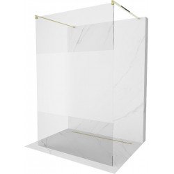 Mexen Kioto Walk In  montaj individual 140 x 200 cm, transparent/satin 8 mm,  auriu  - 800-140-002-50-35 Walk-In 467680 Mexen