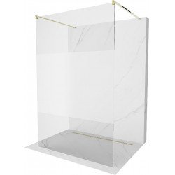 Mexen Kioto Walk In  montaj individual 140 x 200 cm, transparent/satin 8 mm,  auriu  - 800-140-002-50-35 Walk-In 467680 Mexen