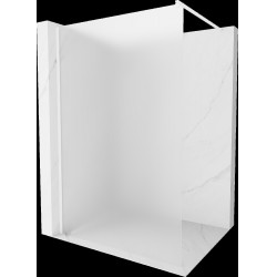 Mexen Kioto Walk In 70 x 200 cm,  satin 8 mm,  alb  - 800-070-101-20-30 Walk-In 467680 Mexen