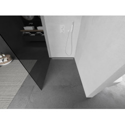 Mexen Kioto Walk In 110 x 200 cm, grafit 8 mm,  alb  - 800-110-101-20-40