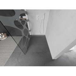 Mexen Kioto Walk In 70 x 200 cm, transparent/alb  modelata 8 mm,  alb  - 800-070-101-20-97