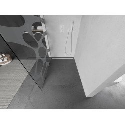 Mexen Kioto Walk In 70 x 200 cm, transparent/alb  modelata 8 mm,  alb  - 800-070-101-20-97