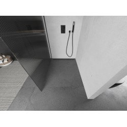 Mexen Kioto Walk In 80 x 200 cm, pr??ki 8 mm,  negru  - 800-080-101-70-09