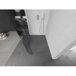 Mexen Kioto Walk In rotunjite 80 x 200 cm, transparent 8 mm, chrom - 800-080-101-01-06