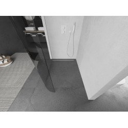 Mexen Kioto Walk In rotunjite 100 x 200 cm, transparent 8 mm,  alb  - 800-100-101-20-06