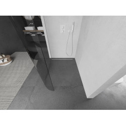 Mexen Kioto Walk In rotunjite 140 x 200 cm, transparent 8 mm,  alb  - 800-140-101-20-06