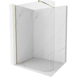 Mexen Kioto Walk In rotunjite 90 x 200 cm, transparent 8 mm,  auriu  - 800-090-101-50-06 Walk-In 467680 Mexen