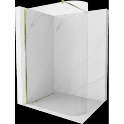 Mexen Kioto Walk In rotunjite 130 x 200 cm, transparent 8 mm,  auriu  - 800-130-101-50-06 Walk-In 467680 Mexen