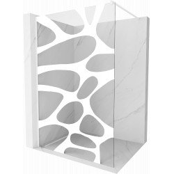 Mexen Kioto Walk In 90 x 200 cm, transparent/alb  modelata 8 mm,  alb  - 800-090-101-20-97 Walk-In 467680 Mexen