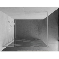Mexen Kioto Walk In 120 x 200 cm, transparent/alb  modelata 8 mm,  alb  - 800-120-101-20-97
