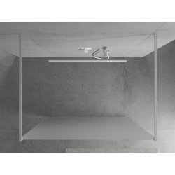 Mexen Kioto Walk In  montaj individual 100 x 200 cm,  satin 8 mm,  alb  - 800-100-002-20-30