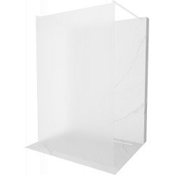 Mexen Kioto Walk In  montaj individual 100 x 200 cm,  satin 8 mm,  alb  - 800-100-002-20-30 Walk-In 467680 Mexen
