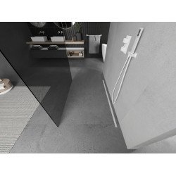 Mexen Kioto Walk In  montaj individual 100 x 200 cm, grafit 8 mm,  alb  - 800-100-002-20-40