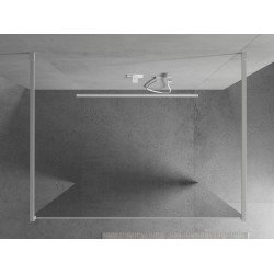 Mexen Kioto Walk In  montaj individual 120 x 200 cm,  oglinda  8 mm,  alb  - 800-120-002-20-50