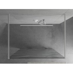 Mexen Kioto Walk In  montaj individual 100 x 200 cm, transparent/alb  modelata 8 mm,  alb  - 800-100-002-20-97
