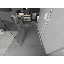 Mexen Kioto Walk In  montaj individual 120 x 200 cm, transparent/alb  modelata 8 mm,  alb  - 800-120-002-20-97