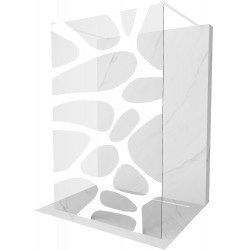 Mexen Kioto Walk In  montaj individual 120 x 200 cm, transparent/alb  modelata 8 mm,  alb  - 800-120-002-20-97 Walk-In 467680 Mexen