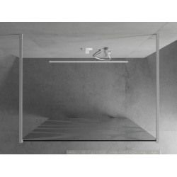 Mexen Kioto Walk In  montaj individual 140 x 200 cm, transparent/alb  modelata 8 mm,  alb  - 800-140-002-20-97