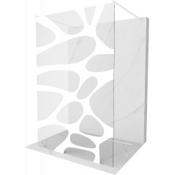 Mexen Kioto Walk In  montaj individual 140 x 200 cm, transparent/alb  modelata 8 mm,  alb  - 800-140-002-20-97 Walk-In 467680 Mexen