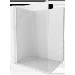 Mexen Kioto Walk In 130 x 200 cm, pr??ki 8 mm,  alb  - 800-130-101-20-09 Walk-In 467680 Mexen