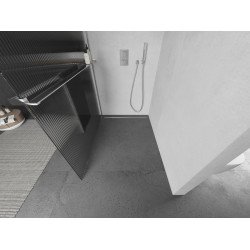 Mexen Kioto+ Walk In  cu port prosop 130 x 200 cm, pr??ki 8 mm, chrom - 800-130-121-01-09