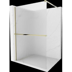 Mexen Kioto+ Walk In  cu port prosop 90 x 200 cm, pr??ki 8 mm,  auriu  - 800-090-121-50-09