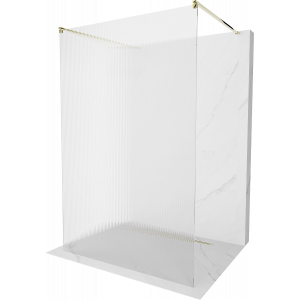 Mexen Kioto Walk In  montaj individual 100 x 200 cm, pr??ki 8 mm,  auriu  - 800-100-002-50-09