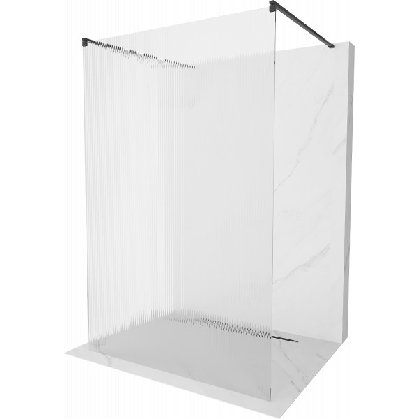 Mexen Kioto Walk In  montaj individual 110 x 200 cm, pr??ki 8 mm,  negru  - 800-110-002-70-09