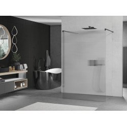 Mexen Kioto Walk In  montaj individual 120 x 200 cm, pr??ki 8 mm,  negru  - 800-120-002-70-09