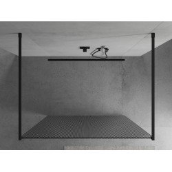 Mexen Kioto Walk In  montaj individual 140 x 200 cm, pr??ki 8 mm,  negru  - 800-140-002-70-09