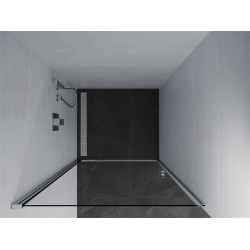 Mexen Pretoria  Usa dus batanta 65 cm, transparent, chrom - 852-065-000-01-00