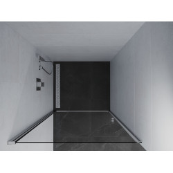 Mexen Pretoria  Usa dus batanta 80 cm, transparent, chrom - 852-080-000-01-00