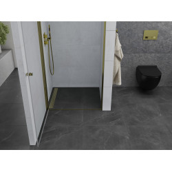 Mexen Pretoria  Usa dus batanta 80 cm, transparent,  auriu  - 852-080-000-50-00