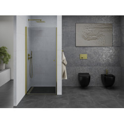 Mexen Pretoria  Usa dus batanta 80 cm, transparent,  auriu  - 852-080-000-50-00