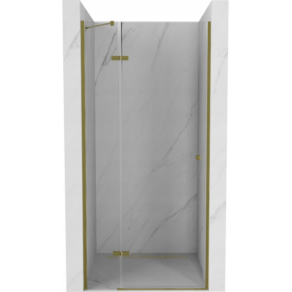 Mexen Roma  Usa dus batanta 120 cm, transparent,  auriu  - 854-120-000-50-00