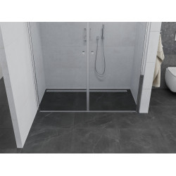Mexen Pretoria Duo  Usa dus batanta 140 cm, transparent, chrom - 852-140-000-02-00