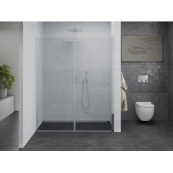 Mexen Pretoria Duo  Usa dus batanta 140 cm, transparent, chrom - 852-140-000-02-00