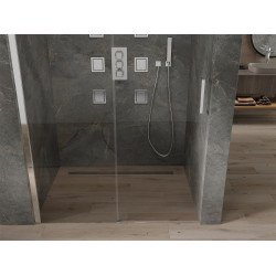 Mexen Omega  Usa dus culisanta  100 cm, transparent, chrom - 825-100-000-01-00