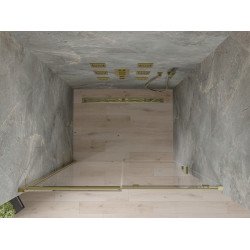 Mexen Omega  Usa dus culisanta  100 cm, transparent,  auriu  - 825-100-000-50-00