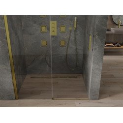 Mexen Omega  Usa dus culisanta  130 cm, transparent,  auriu  - 825-130-000-50-00