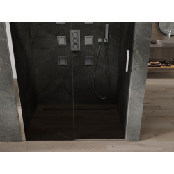 Mexen Omega  Usa dus culisanta  130 cm, grafit, chrom - 825-130-000-01-40