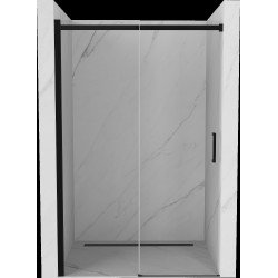 Mexen Omega  Usa dus culisanta  160 cm, transparent,  negru - 825-160-000-70-00