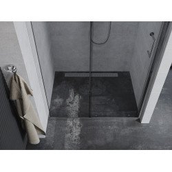 Mexen Apia  Usa dus culisanta  100 cm, transparent, chrom - 845-100-000-01-00