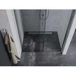 Mexen Apia  Usa dus culisanta  125 cm, transparent, chrom - 845-125-000-01-00