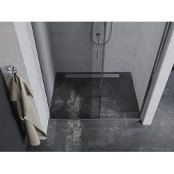 Mexen Apia  Usa dus culisanta  125 cm, transparent, chrom - 845-125-000-01-00