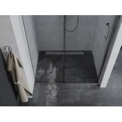 Mexen Apia  Usa dus culisanta  130 cm, transparent, chrom - 845-130-000-01-00